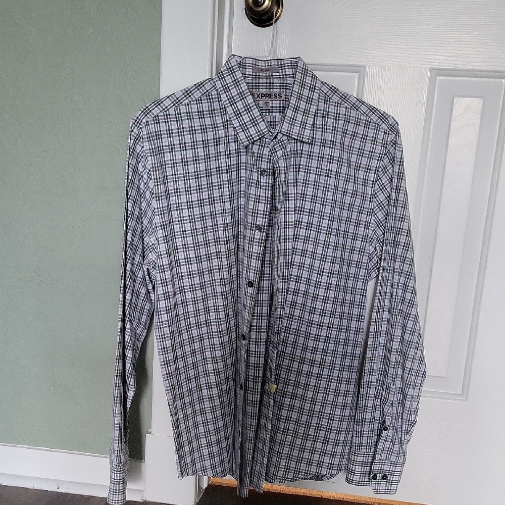 Express XL Men's Plaid Shirt